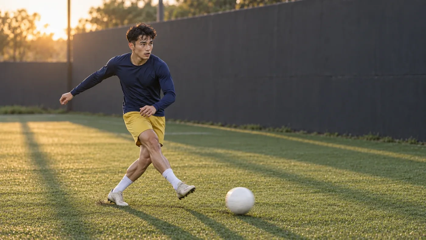 Karim Tran Phi Long tập đường chuyền trả ngược sau tăng tốc
